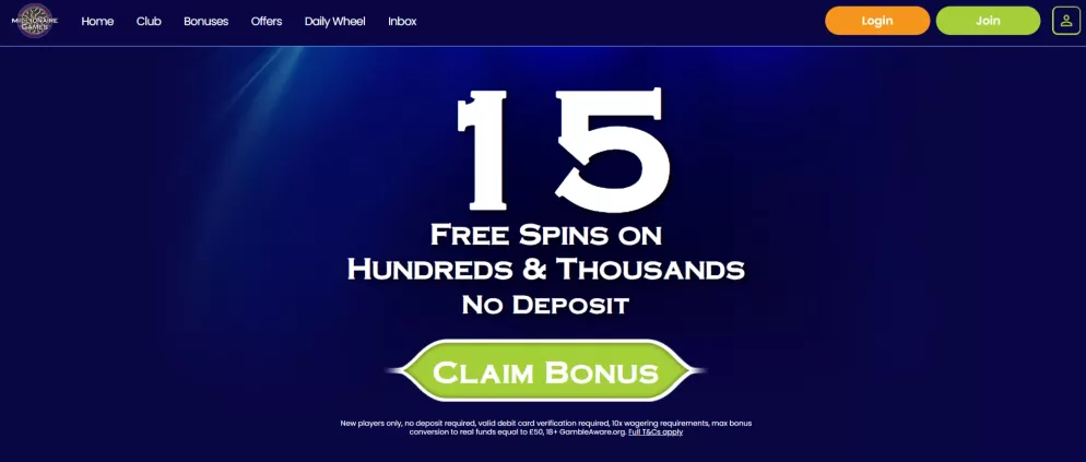 Millionaire Casino — 200% tot €2.500 + 300 Free Spins welkomstbonus voor Nederlandse spelers